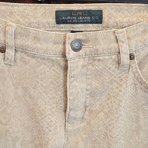 Ralph Lauren "snake" design jeans